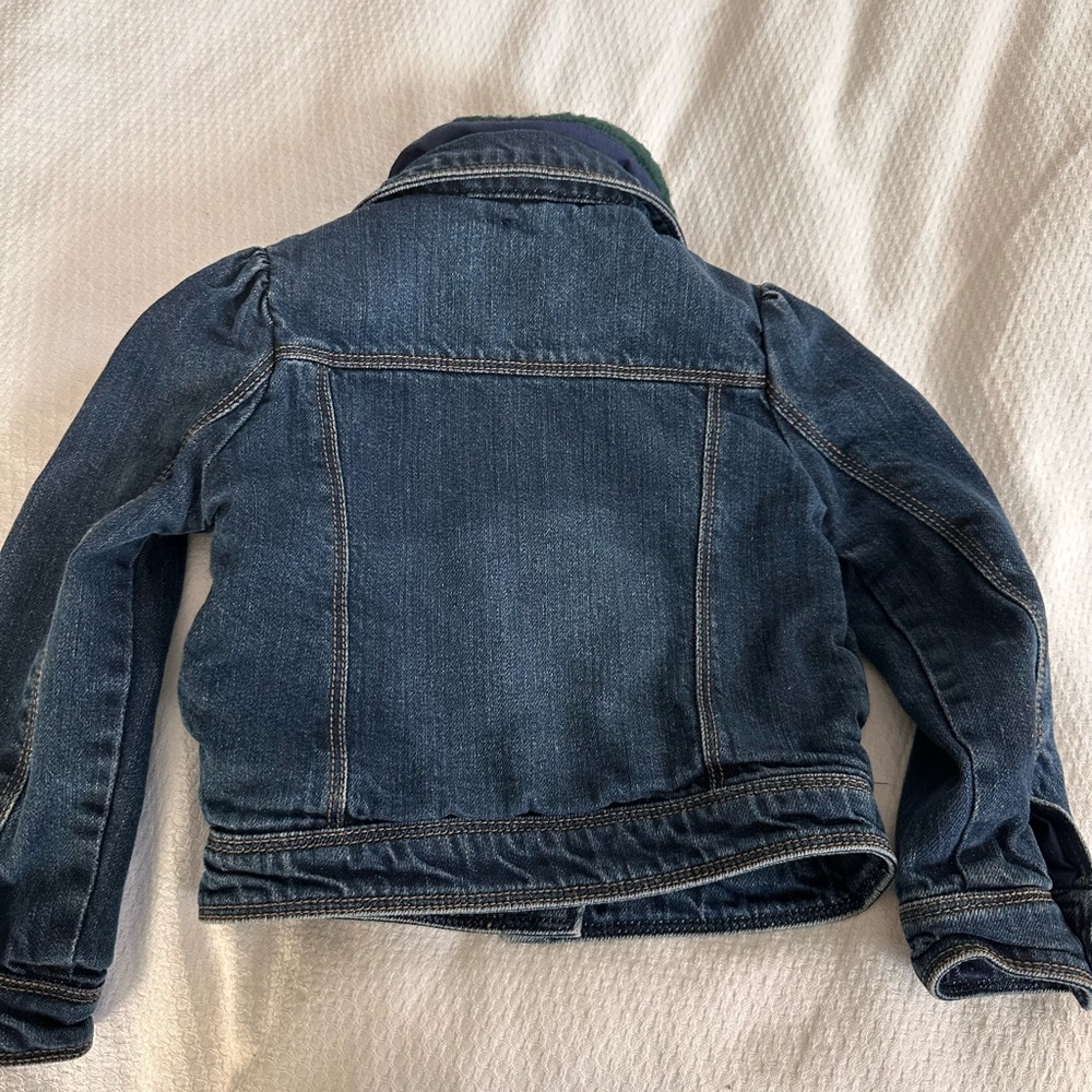 Little girls Jean lined jacket 4T - Picture 3 of 6